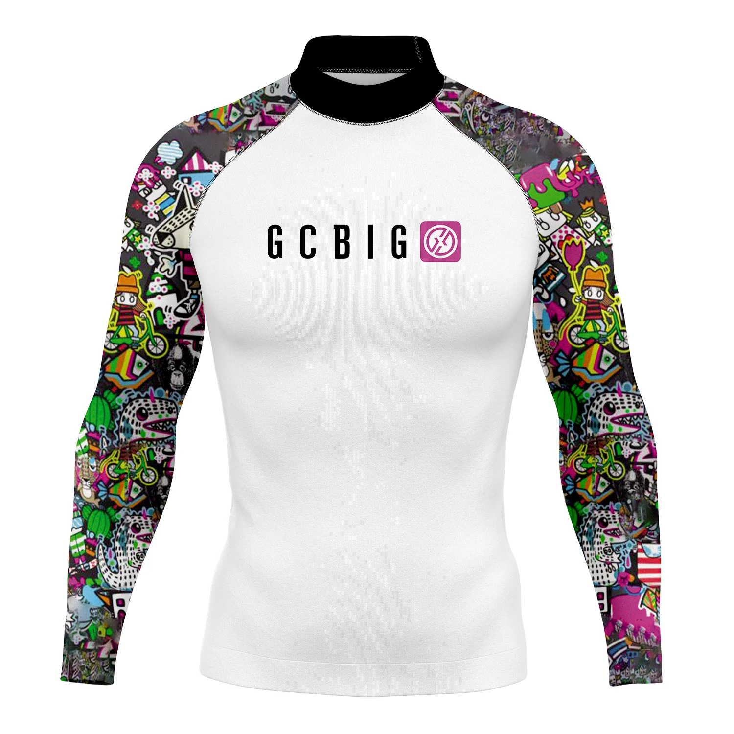 Mens Surf T-Shirt Gym Clothes Swimwear Long Sleeve Swim Floatsuit Tops Uv Swimming Tight Rash Guard Surfing Suit Camiseta Surf