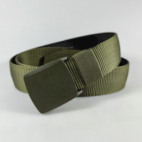 Nylon Canvas Belt With Plastic Buckle Military Tactical Waist Belt For Men Women Outdoor Work Airport Friendly