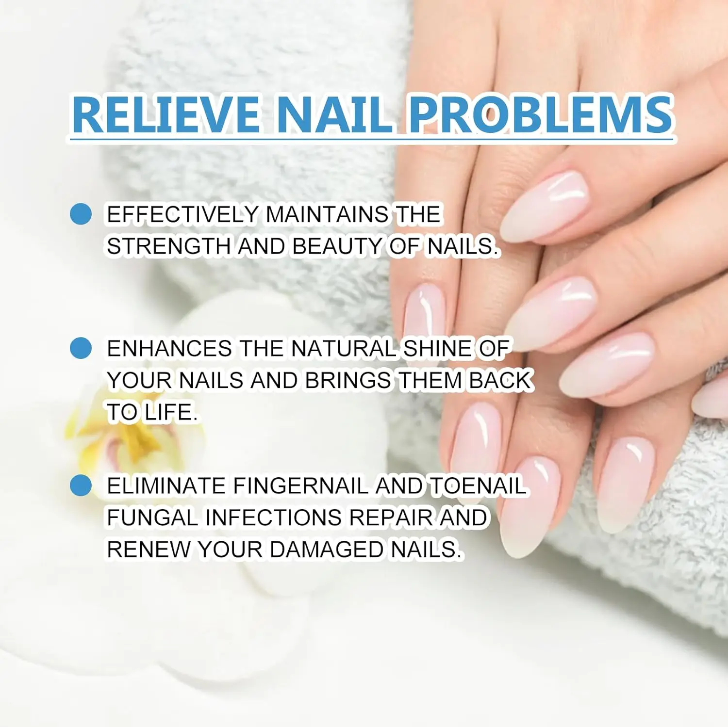 سائل تعقيم فطريات الأظافر 30 مل - العناية بالأظافر فطار الأظافر يساعد على تحسين متشقق متغير اللون لأظافر القدم والأظافر