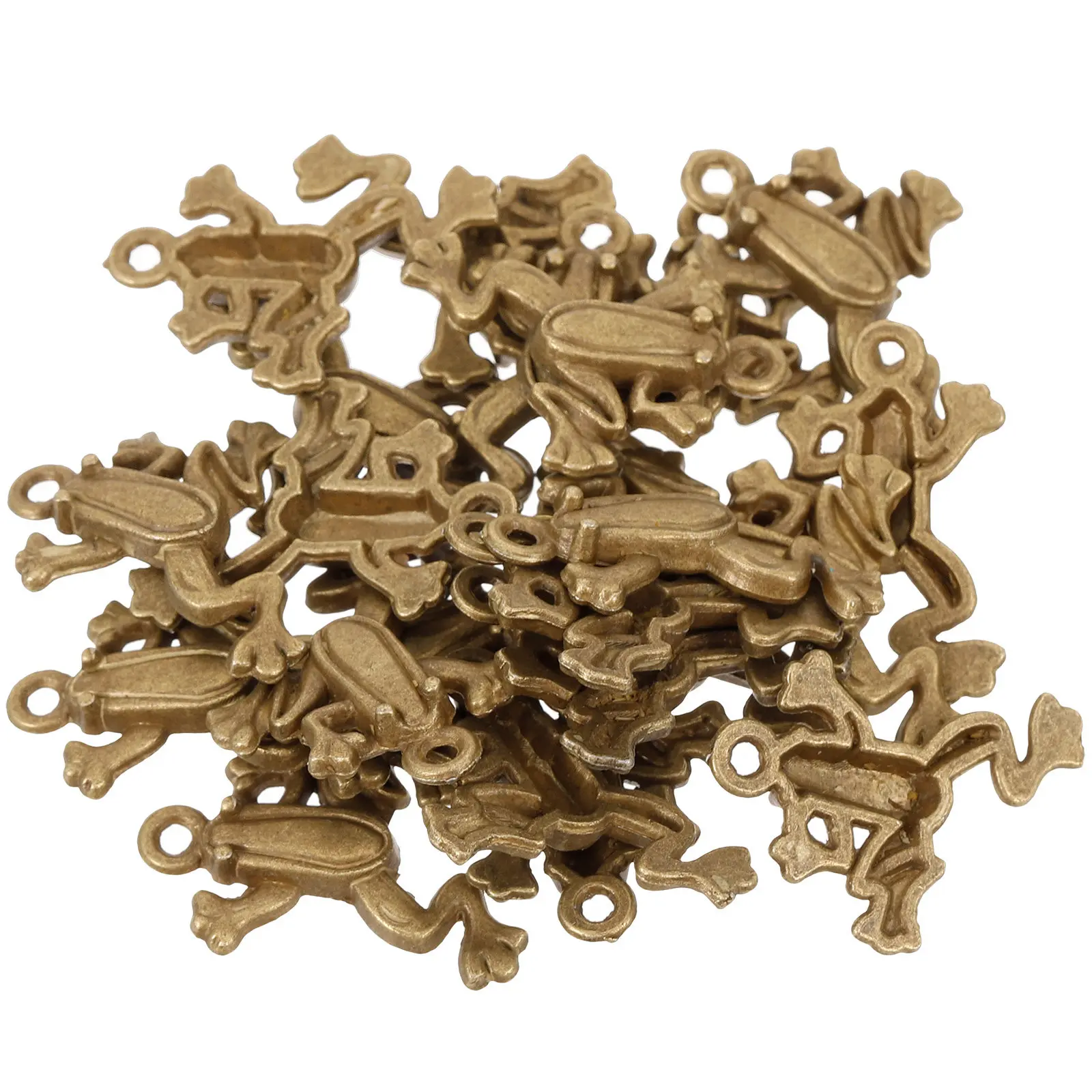 

50Pcs Unisex Frog Charms Vintage Frog Pendant Charm for DIY Jewelry Making Necklace Bracelet Keychain Home Door Hanging Craft