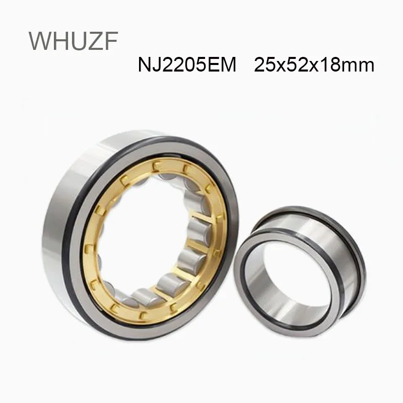 

NJ2205EM 25*52*18 mm Cylindrical Roller Bearings Single Row Machined Brass Cage NJ2205 2505K For Motorcycles IJ Planet 5 Sport