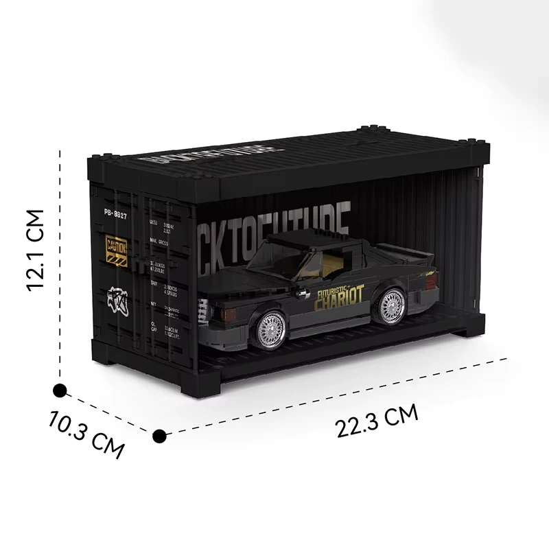 MOC PB8827 Zwart Toekomst Rijden Vliegende Auto Bouwstenen Snelheid Voertuig Model Bricks High Tech Speelgoed Kit DIY Cadeau voor Kinderen Volwassenen