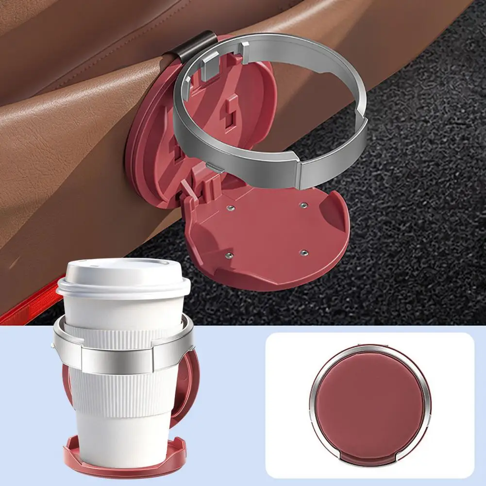 Faltbarer Auto-Getränkehalter für die Türverkleidung, Verstellbarer Automobil-Getränkeorganizer Platzsparend für Flaschen, Becher und Kaffeetassen – Detail 6