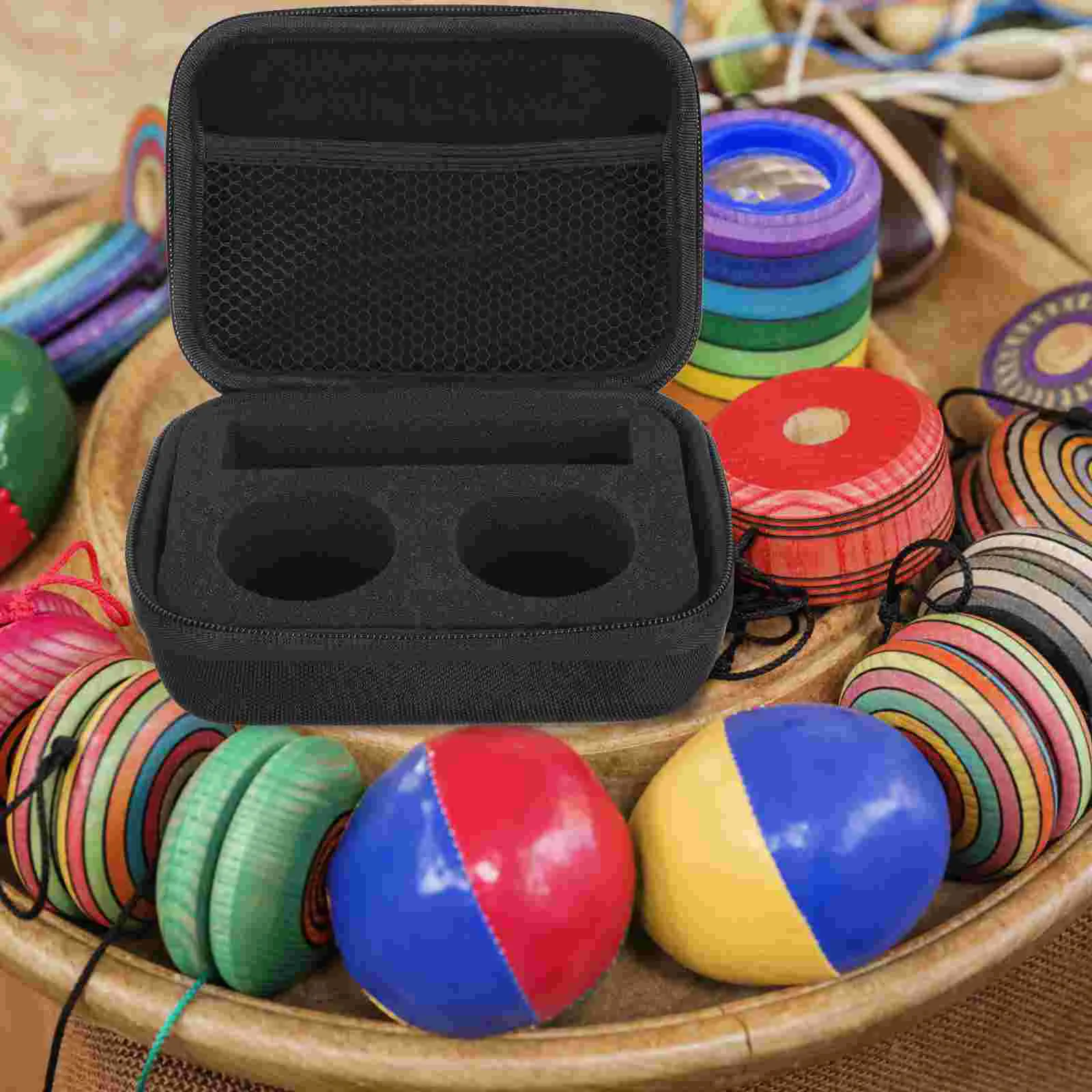 2 Hole Yo-yo Bag Yoyo Accessories Ball Storage Holder Case Pouch for Toy Multifunction