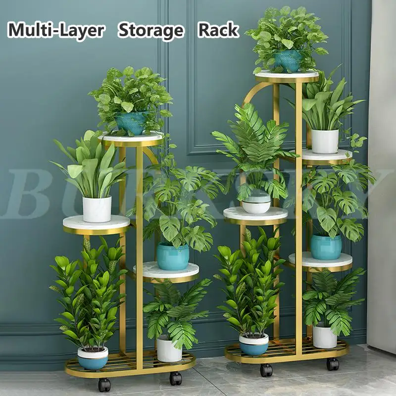 Plant Stand And Flower Stand 4/5/6 Tier Flower Shelf Planter Rack Storage Organizer Display Indoor Garden Balcony Storage Rack