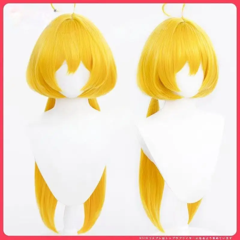 ‌ Perruques de sirène d'anime-cheveux de Cosplay Dolia du roi de gloire, couleur de marée dorée, Costume de fête d'Halloween, perruque imperméable