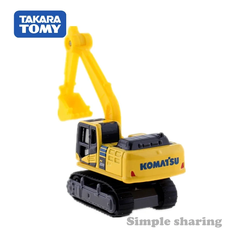 TAKARA TOMY Tomica Diecast No.009 Komatsu Power Shovel PC200 Galeo R Die-casting Automotive Model Ornaments Cas Toys Decorations