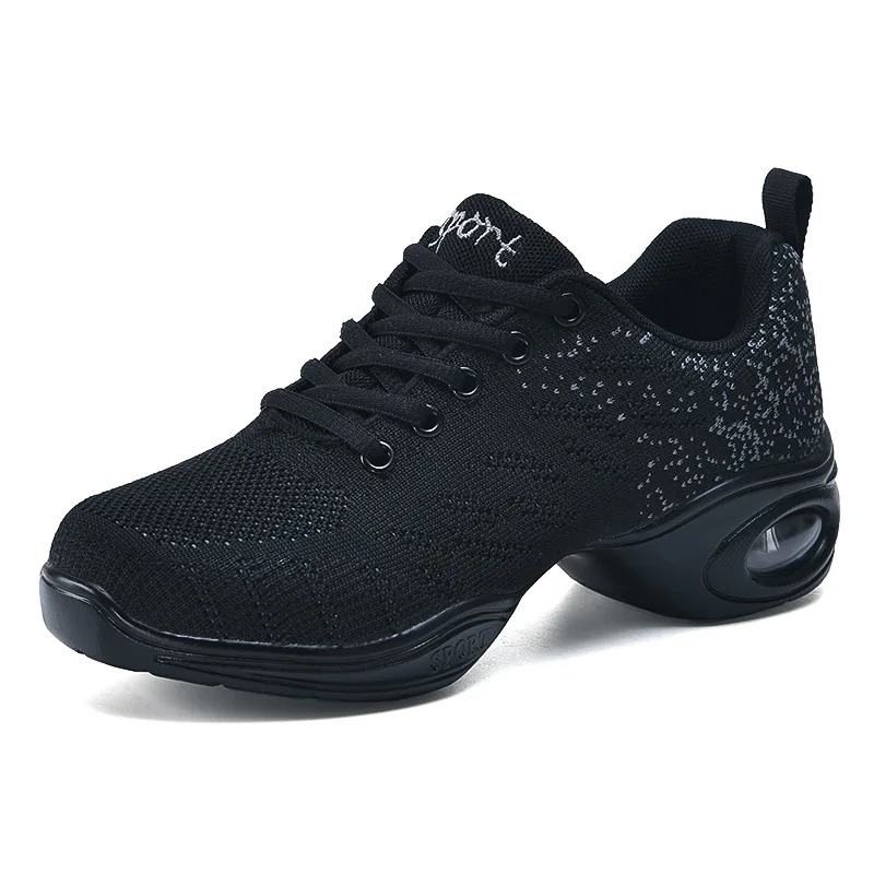 2024 Sneakers Dance Shoes For Women Flying Woven Mesh Comfortable Modern Jazz Dancing Shoes Girls Ladies Outdoor Sports Shoes