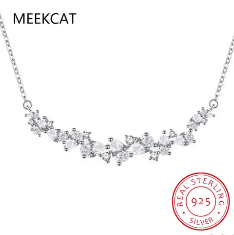 여성을위한 Moissanite 목걸이 인증서가있는 결혼식 고급 보석 925 스털링 은색 도금 18k 화이트 골드 목걸이 Best5 여성을위한 Moissanite 목걸이 인증서가있는 결혼식 고급 보석 925 스털링 은색 도금 18k 화이트 골드 목걸이 Best5