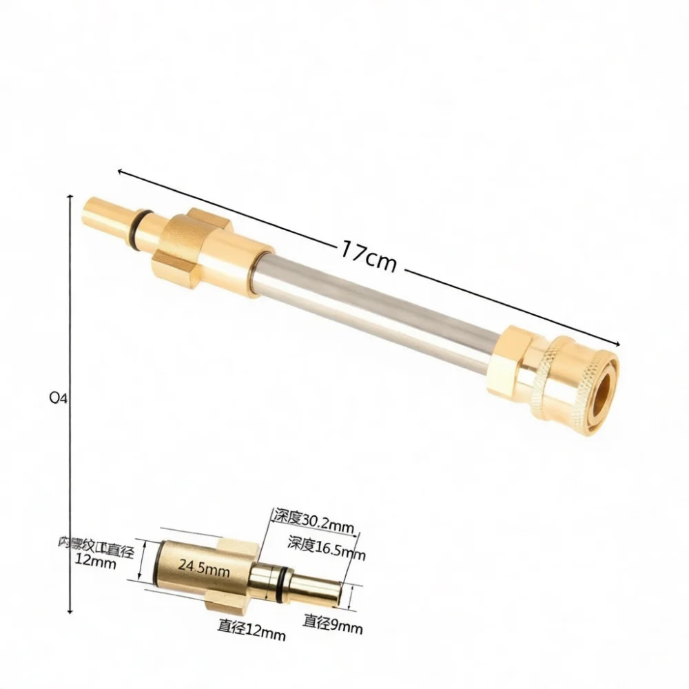 High Pressure Washer Converter Adapter Wand Fit For Bosch Karcher Nilfisk Foam Lance Gun Cleaning Accessory