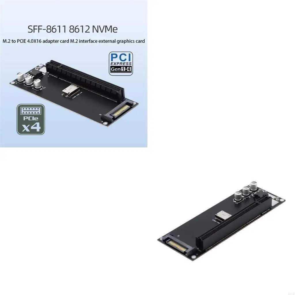 

896F SFF-8611 8612 NVME M.2 SSD TO PCIE X16 ADAPTER CARD CARD PCIE КАРТА ROSER CARD Внешняя графика.