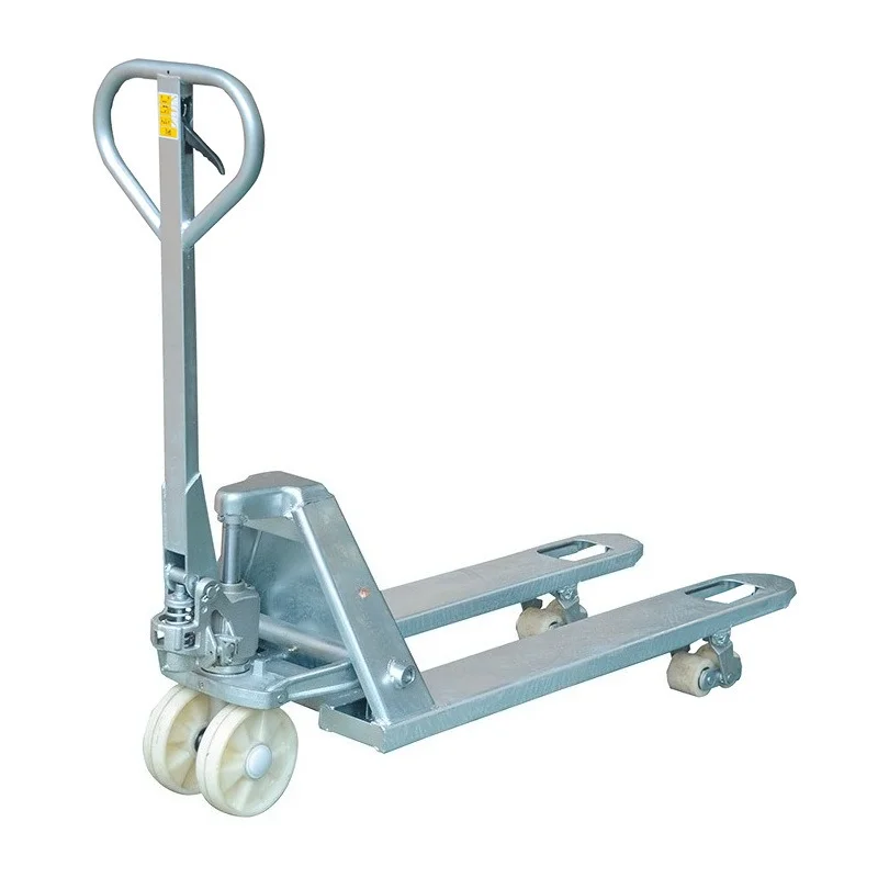 Galvanized & 304 Stainless Steel Rust Proof Pallet Truck Manual Pallet Jack Used For Wet And Corrosive Workshop Cargo Transport