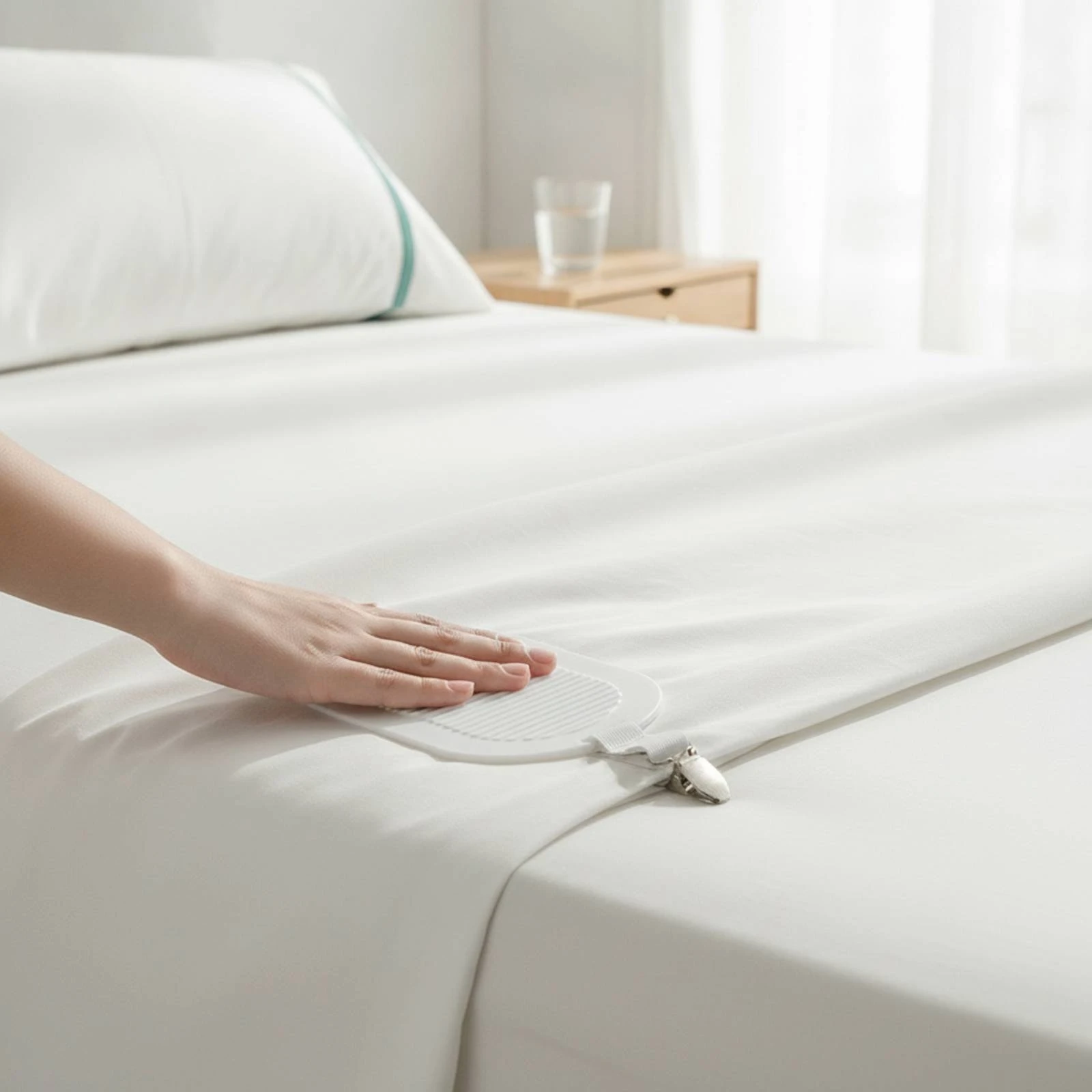 4 Pieces Cushion Cover Clip Adjustable Sheet Fastener Mattress Clip Long-Lasting Bed Sheet Clips Strong for Bedroom, Living Room
