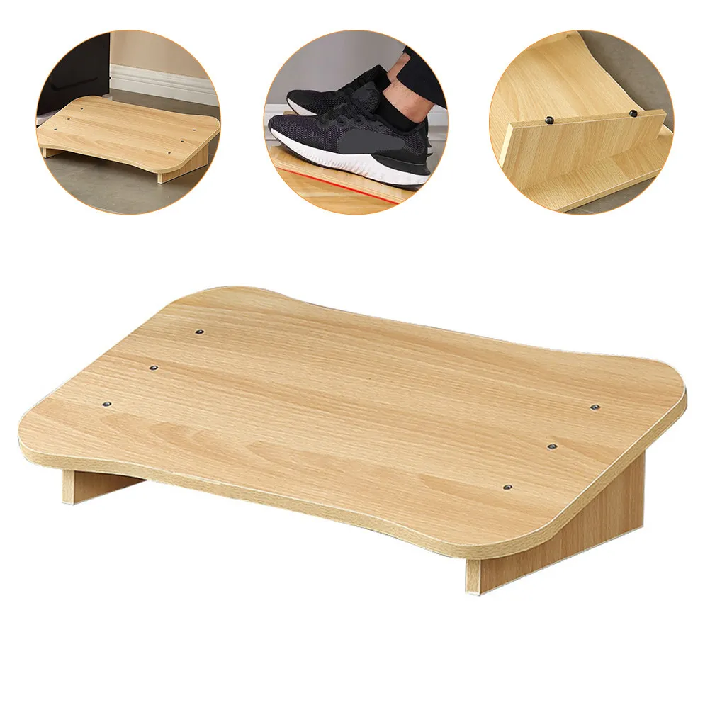 1Pcs Ergonomic Footrest for Office Desk Home Use Portable Wooden Stepping Stool Feet Support Tool Comfortable Foot Rest Stool