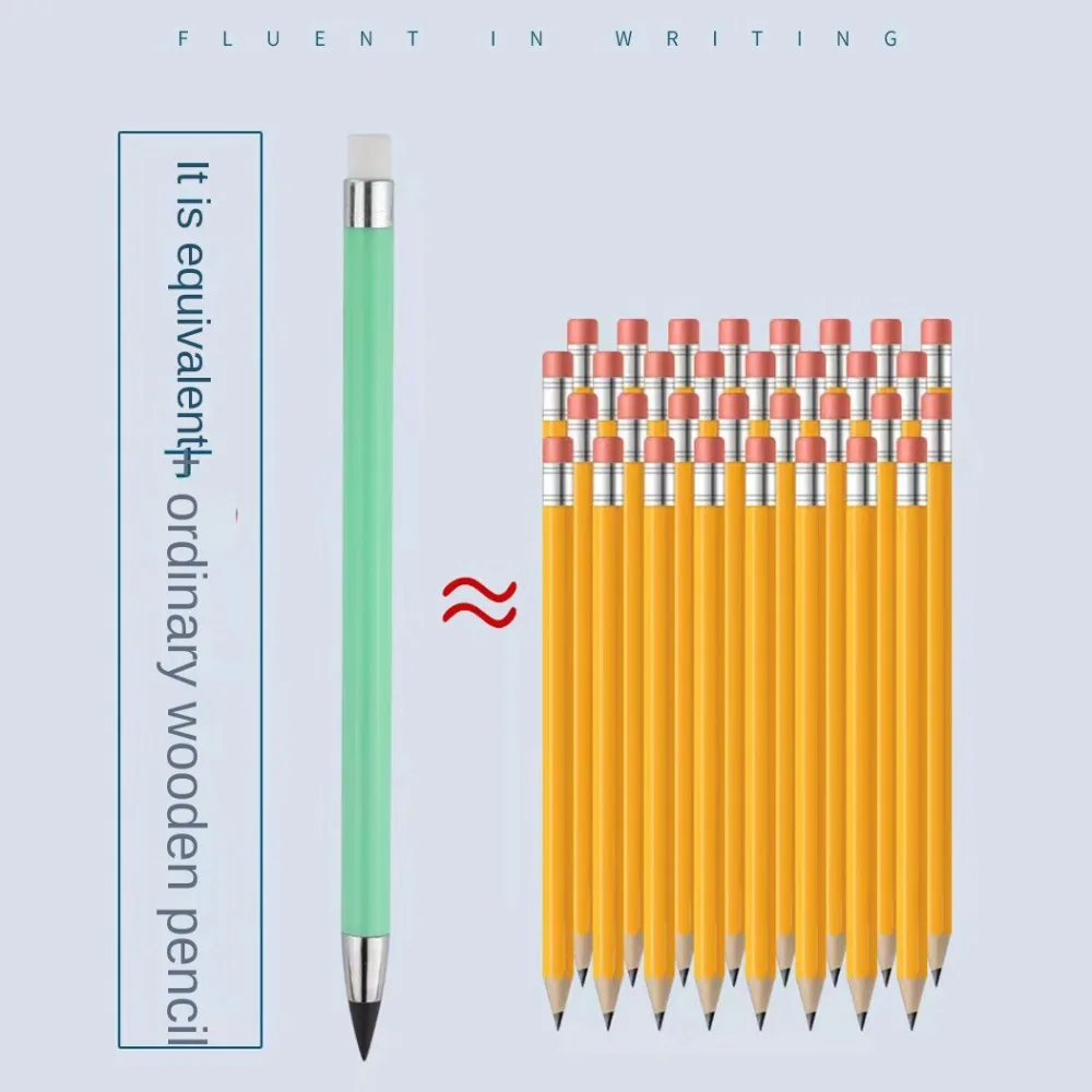 Многоразовый неограниченный карандаш для письма, однотонные канцелярские принадлежности, навсегда, износостойкий карандаш Kawaii Eternal, офисные аксессуары