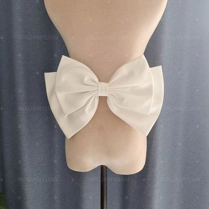 Wholesale Separate Satin Bow Party Prom Removeable Knots for Wedding Dress with Ribbon