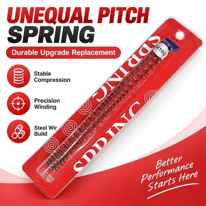 M190 M100 Unequal Pitch Compression Spring Durable Hobby Model Internal Upgrade Replacement Parts