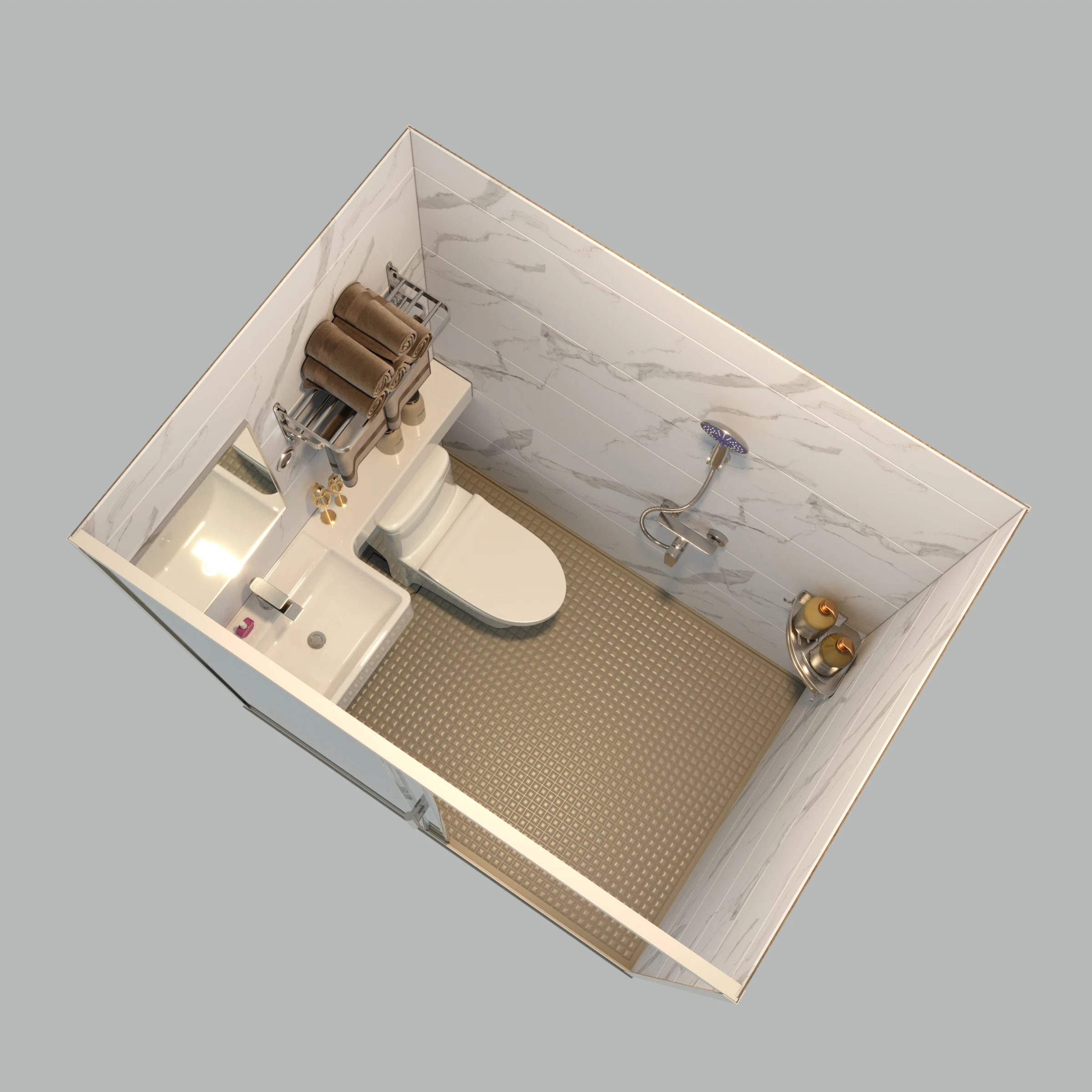 Premium Long-Lasting All-in-One Bathroom for School, Modern Design, Top Quality Prefabricated Integrated Bathrooms