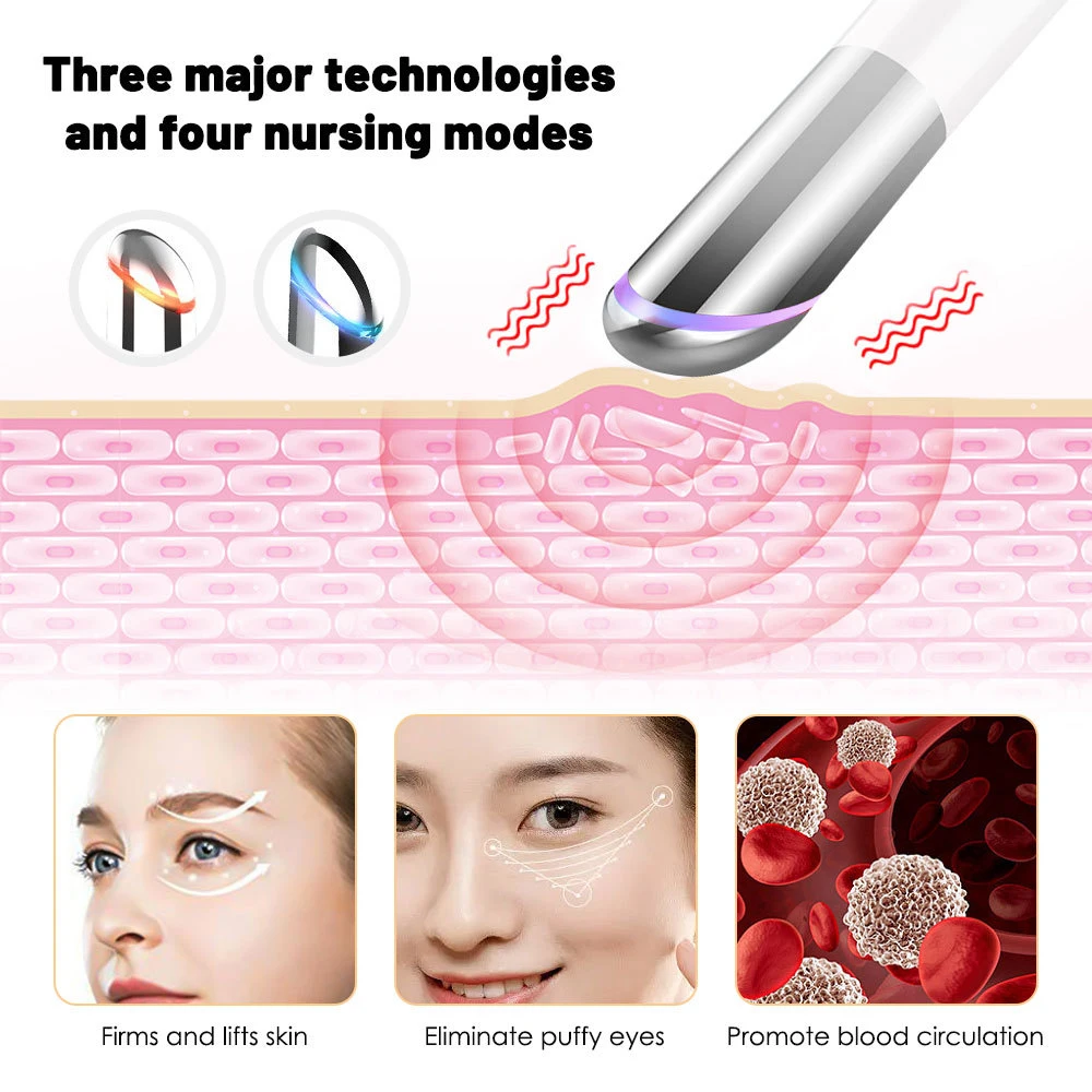 Eye Vibration Massager Anti Dark Circle eye lifting&Blue Light Anti Wrinkle  Hot Compress Beauty Device Eye Introduction Device