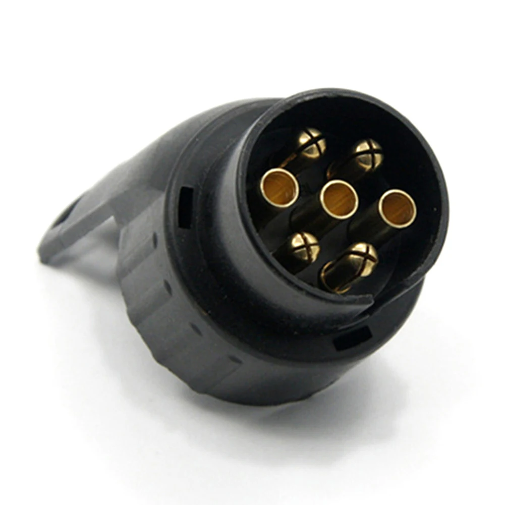 7 Pin To 13 Pin Towing Adapter Copper Core Adapter Converter 12/24V Plug Converter Mini Socket Converter for Trailer Caravan RV