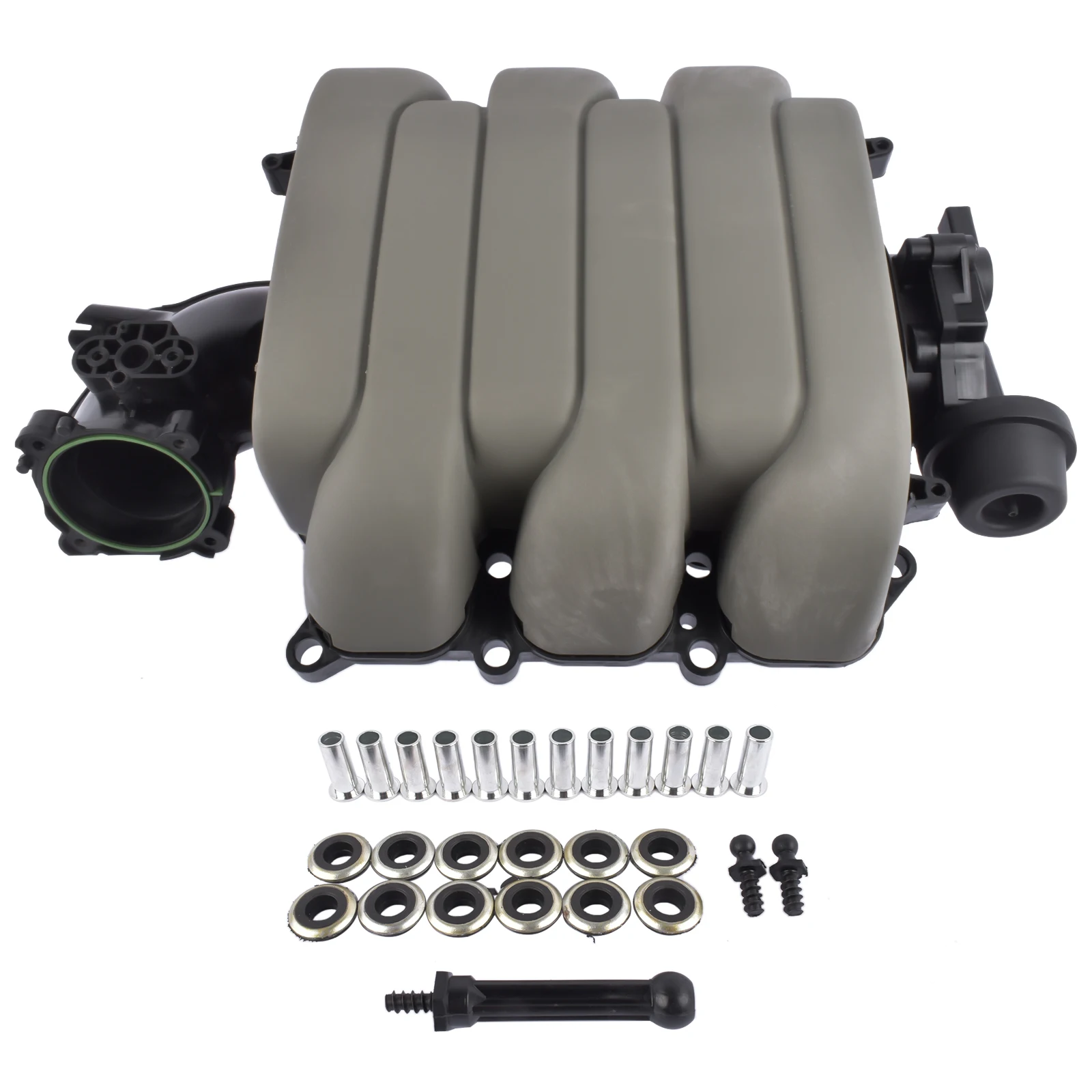 Image of AP01 Neuer Ansaugkrümmer für 2008-2013 Audi A4 A5 A6 Q5 2.8L 3.2L V6 CALA 06E133201T 06E133210G 06E133210L