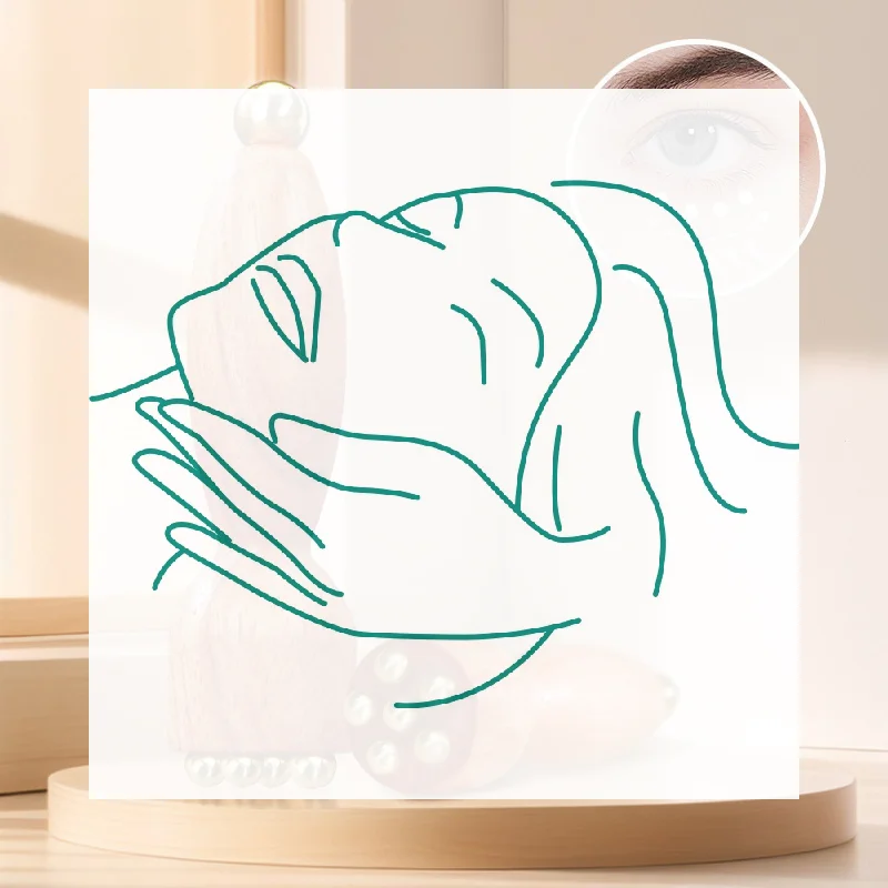 

Профессиональный стручок лотоса, красота, латунь и палисандр, инструмент Гуа Ша для лица, релаксация глаз, пятно, меридианы, ручной массаж акупунктурных точек