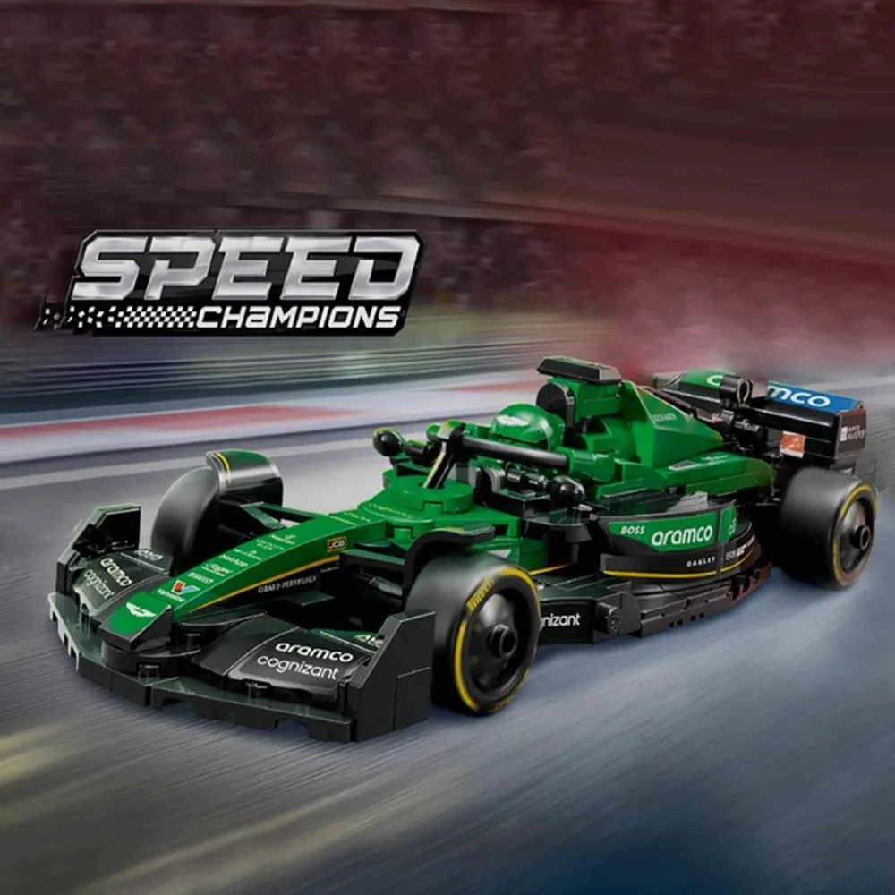 

LEGO ® Скоростные чемпионы Aston Martin Aramco F1 ® AMR24 Race Car (77245) Автомобильный набор для мальчиков и девочек в возрасте от 10 лет, 269 предметов