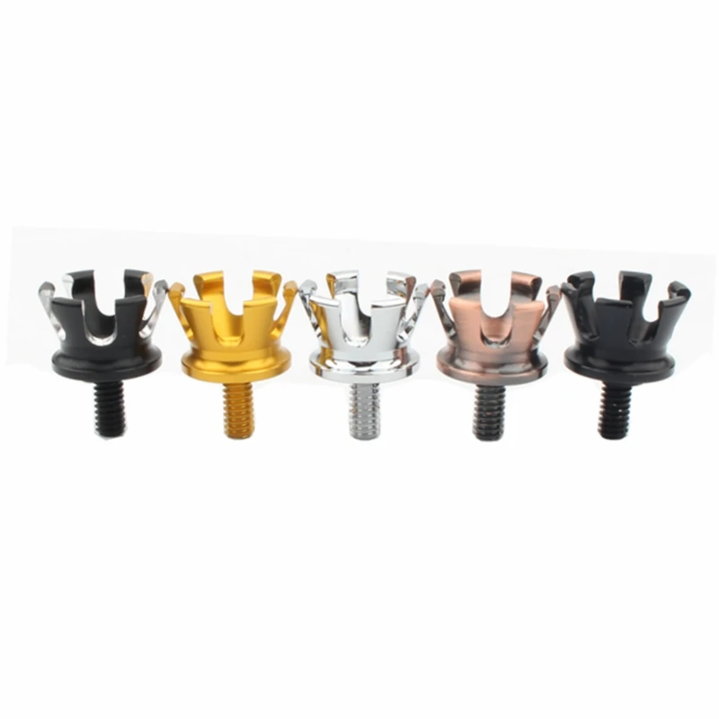 Motorcycle Crown Style Seat Bolt Screw Nuts Mount Knob Cover for Harley Sportster Dyna Fatboy Road King Softail Street Bob 96-21