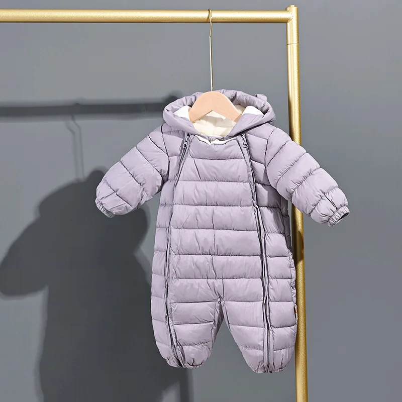 Newborns' Winter Climbing Suit with Thick Fleece and Baby Jumpsuit Outdoor Set