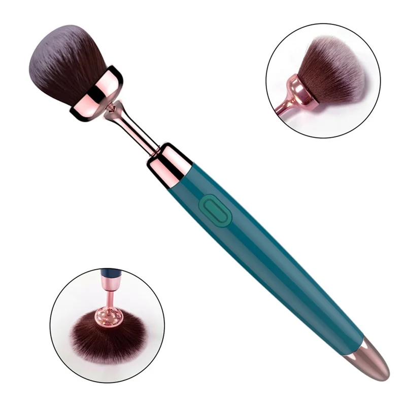 -A23G 1 PCS Electric Makeup Brush  10 Speeds Rechargeable Eyeshadow Brush For Blending Contouring Highlight