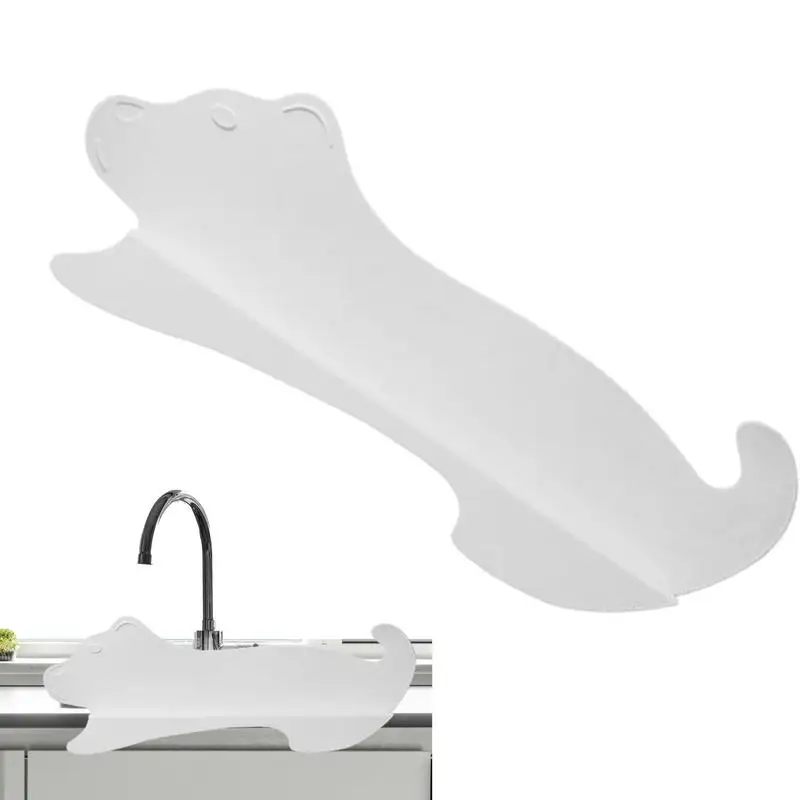 Sink Splash Guard Puppy Design Silicone Faucet Splash Guard With Suction Base Cute Water Splash Guard For Kitchen Bathroom