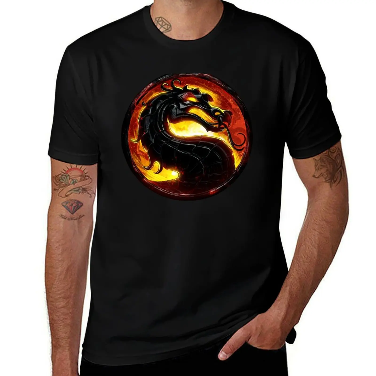 

shirt shirt t man Mortal for fit man t man slim Kombat luxury t T-Shirt graphic shirts
