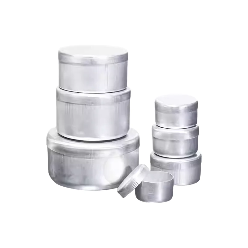 Labor-Aluminiumbox rund mit Deckel