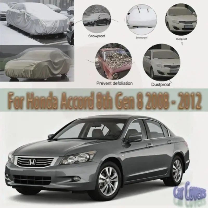 

For Outdoor Protection Waterproof Dustproof for Honda Accord 8th Gen 2008-2012 Car Covers