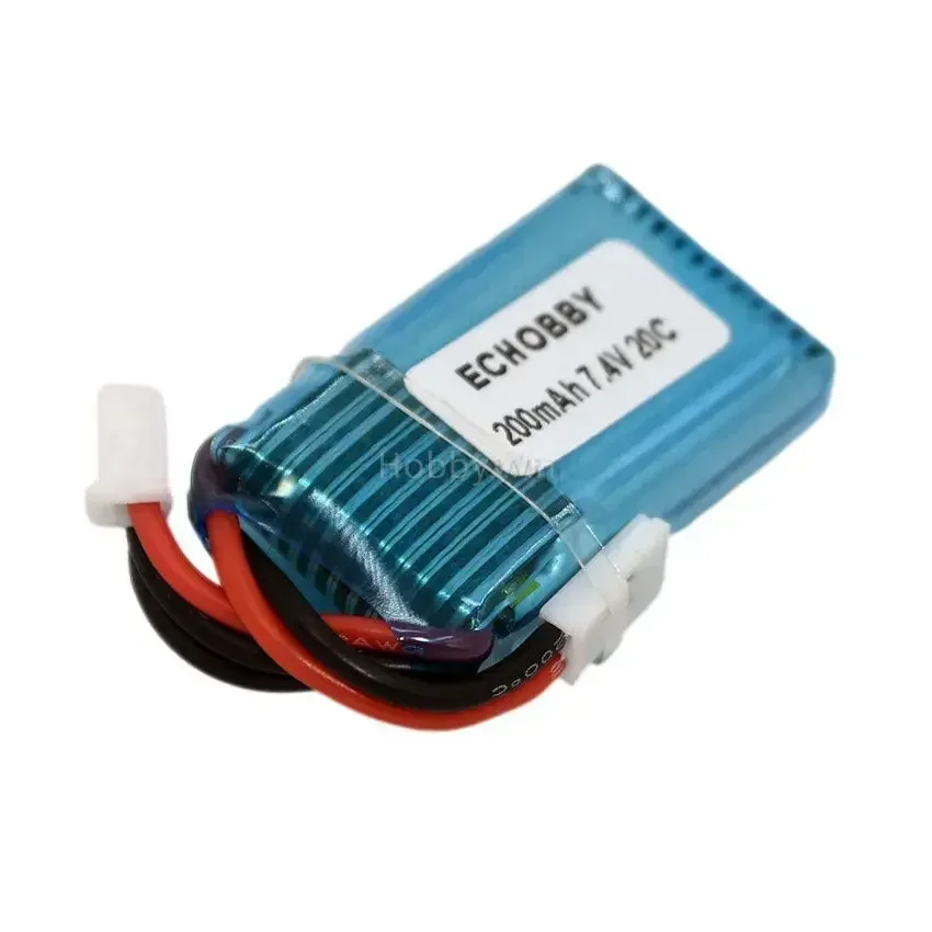 7.4V 2S 200mAh 20C LiPO Battery MX2.0-2P reverse plug for Mini Size RC Quadcopter Drone Helicopter Model  Airplane