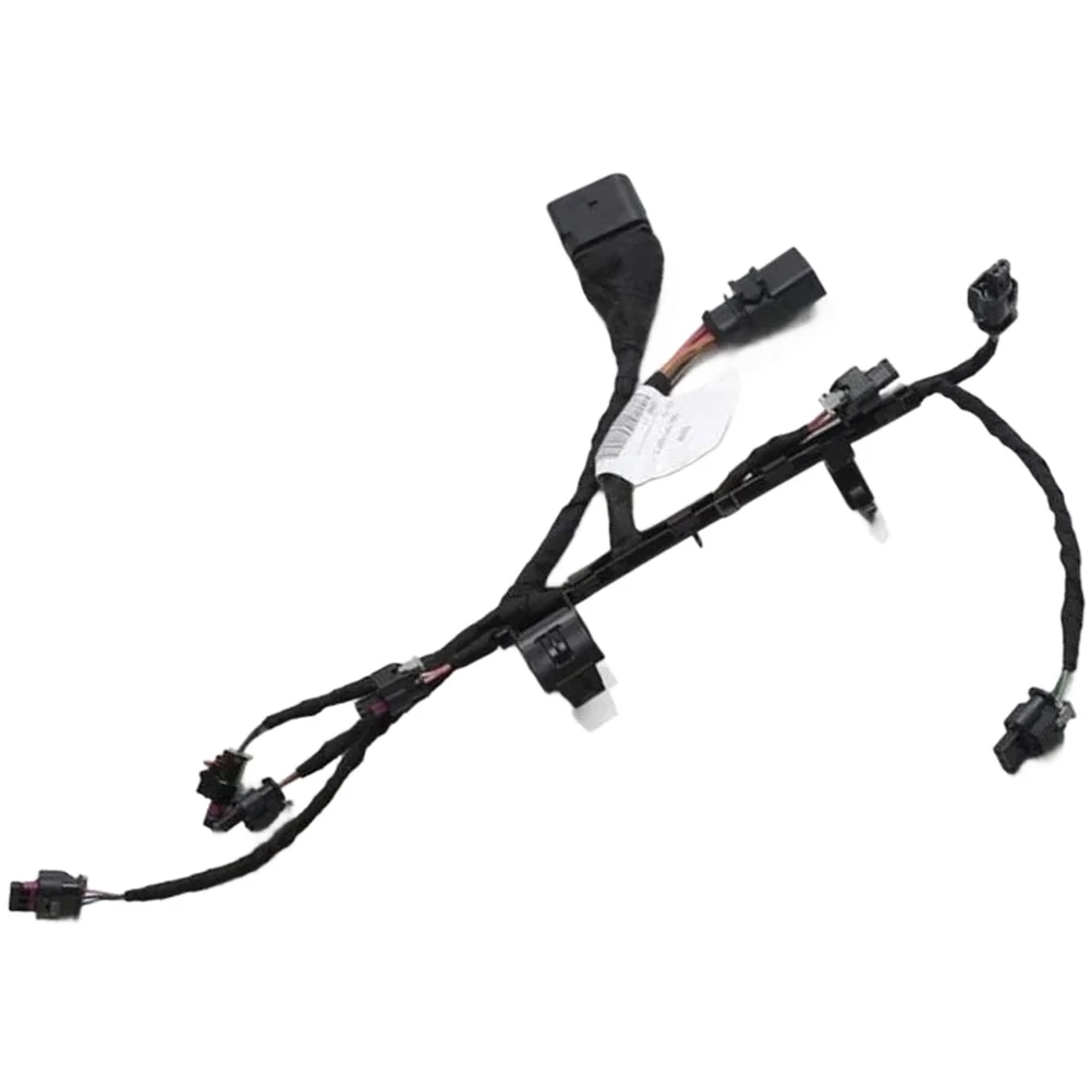 1Pcs Engine Wiring Harness 06L971627AB Fuel Injector Wire Repair Part For Vehicle Motor Electrical System Connector Black