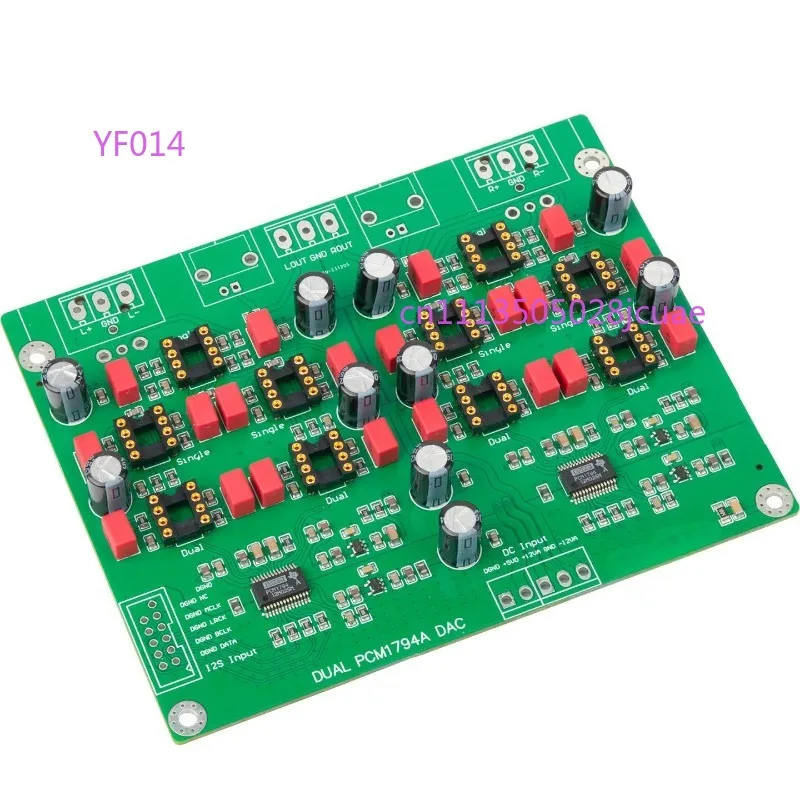 Dual PCM1794A Balanced DAC Decoder Board, USB Coaxial Input, 24Bit 192K High Resolution HiFi Audio DIY Kit