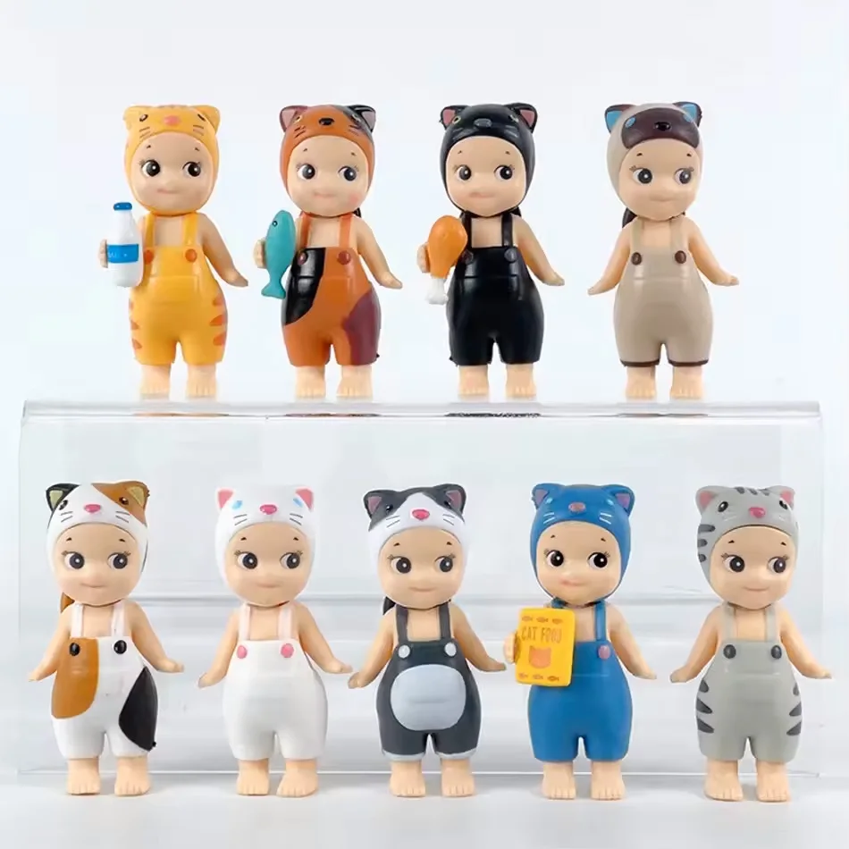 Miauw Miauw Dagelijkse Serie Kat Blind Box Trendy Speelpop Desktop Cartoon Creatief Ornament Handgemaakte Mysterieuze Box Girl Gift