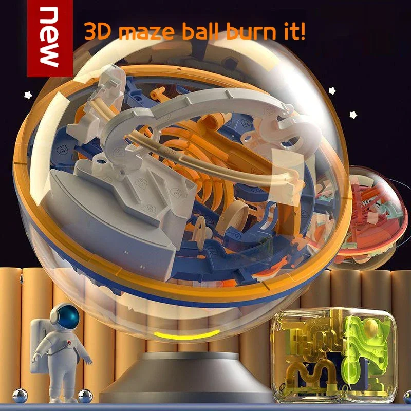 Magisches Labyrinth Puzzle Ball Labyrinth Spielzeug Kinder Herausforderung Hindernis Spiel Labyrinth Ball Montessori Puzzle Balance Traine Clearance Spiel