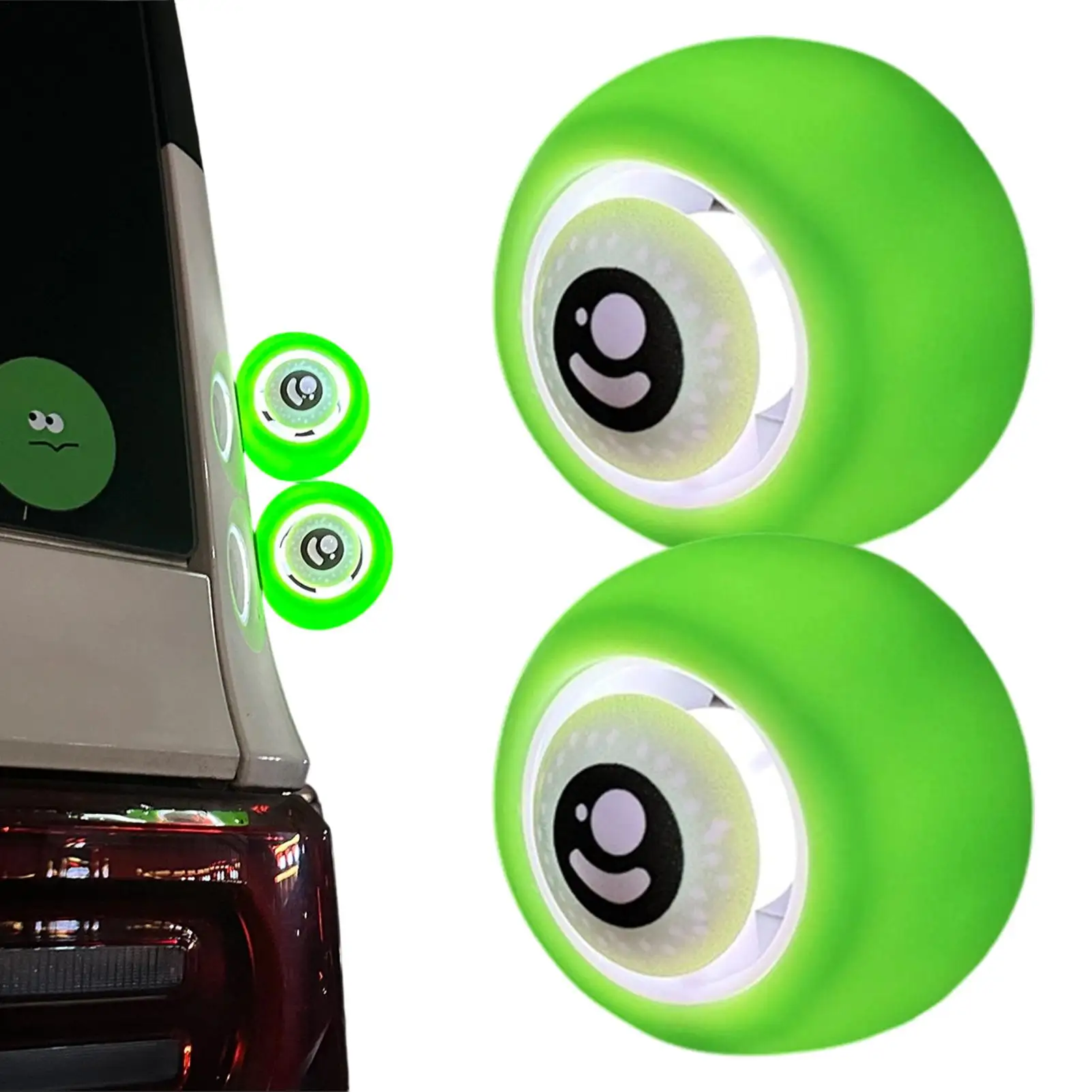 Automotive wind-driven decorative lights Big-Eyes Automotive Self-Adhesive Safety Warning Lamp for Truck Suv Motorcycle Driving