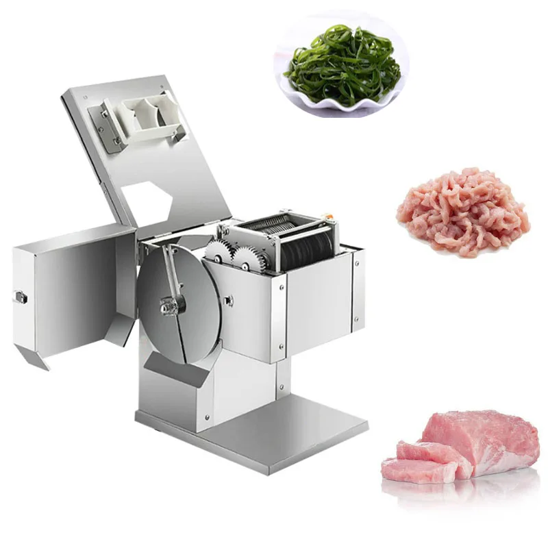 

220V/110V 850W Commercial Electric Meat Slicer Desktop Multifunctional Fresh Meat Shredding Slicing Machine Vegetable Slicer