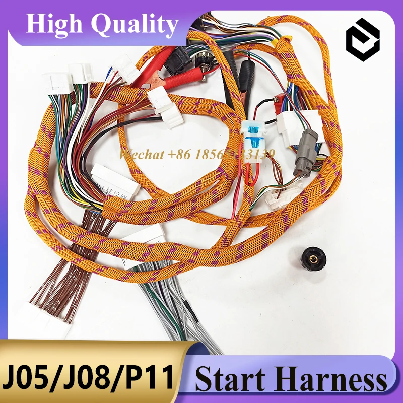 Excavator Engine J05 J08 P11 Diagnostic Cable Engine Comprehensive Test Harness for Kobelco