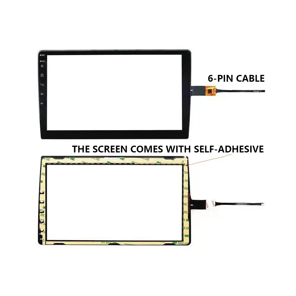 7/9/10 Inch Car Radio Touch Digitizer 6Pin GT911 Capacitive Touch Screen Replacement For Android Universal Car Stereo Head Unit