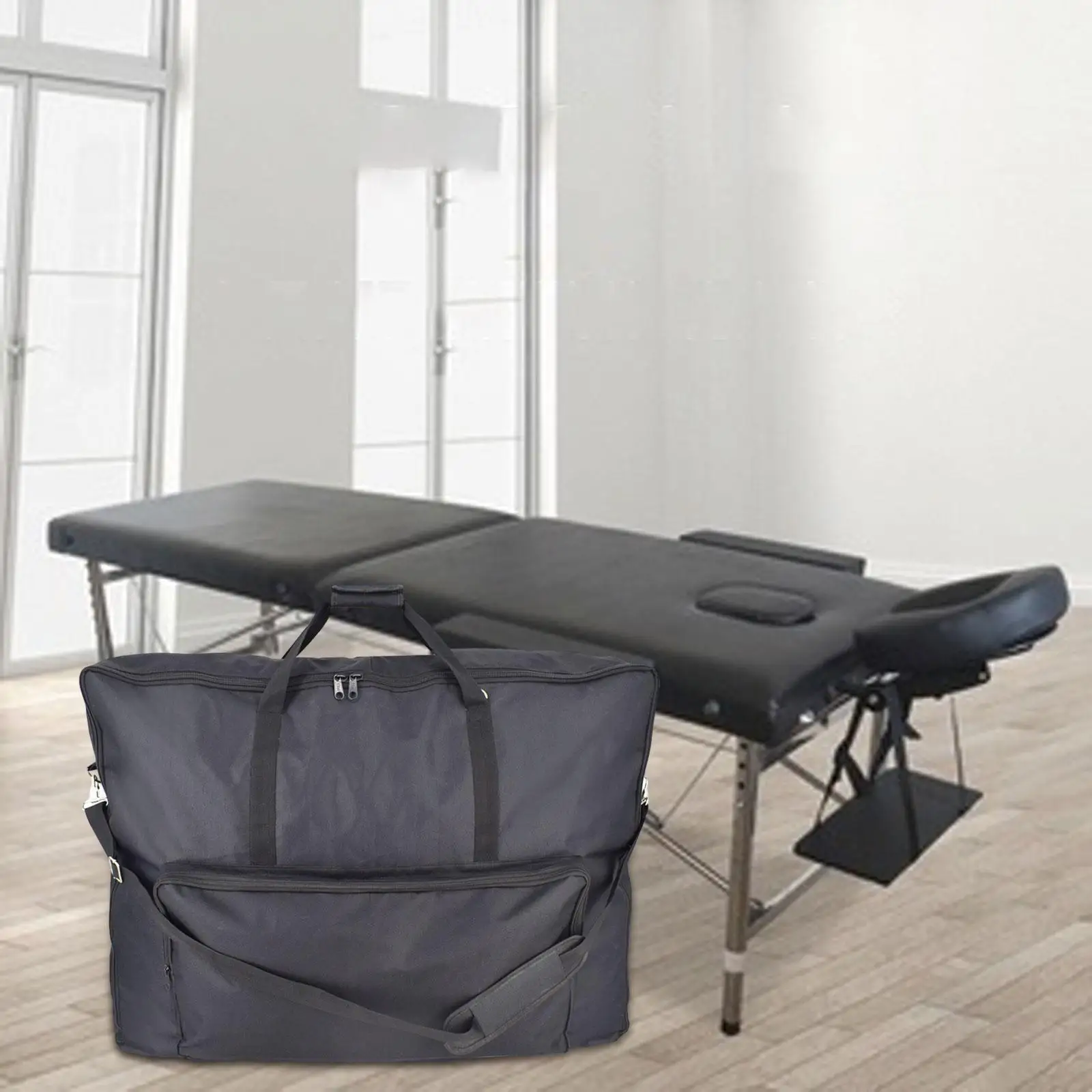 Massage Table Bag Foldable Table Bag with Handle Comfortable Furniture Hardware Practical Massage Bed Bag for Massage Parlors