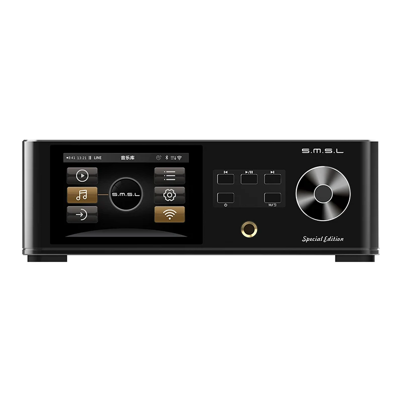 SMSL DP5se HiFi Network Music Player com controle remoto, Bluetooth, Cartão SD, Suporte OTG, disco rígido, ES9039Q2M, MQA, DSD256, 4TB