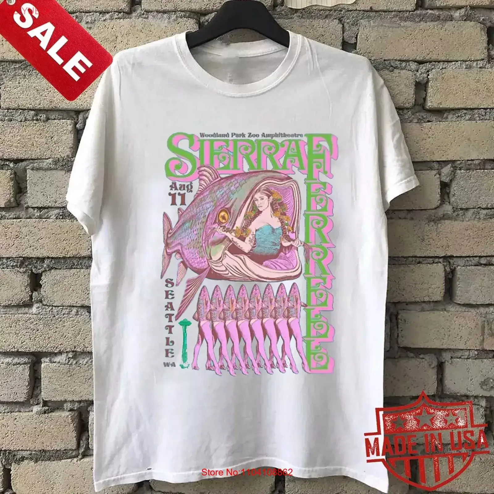 Vintage Sierra Ferrell Long Time Coming T Shirt Tour S to 5XL BO102 vintage Washed graphic Breathable fashion