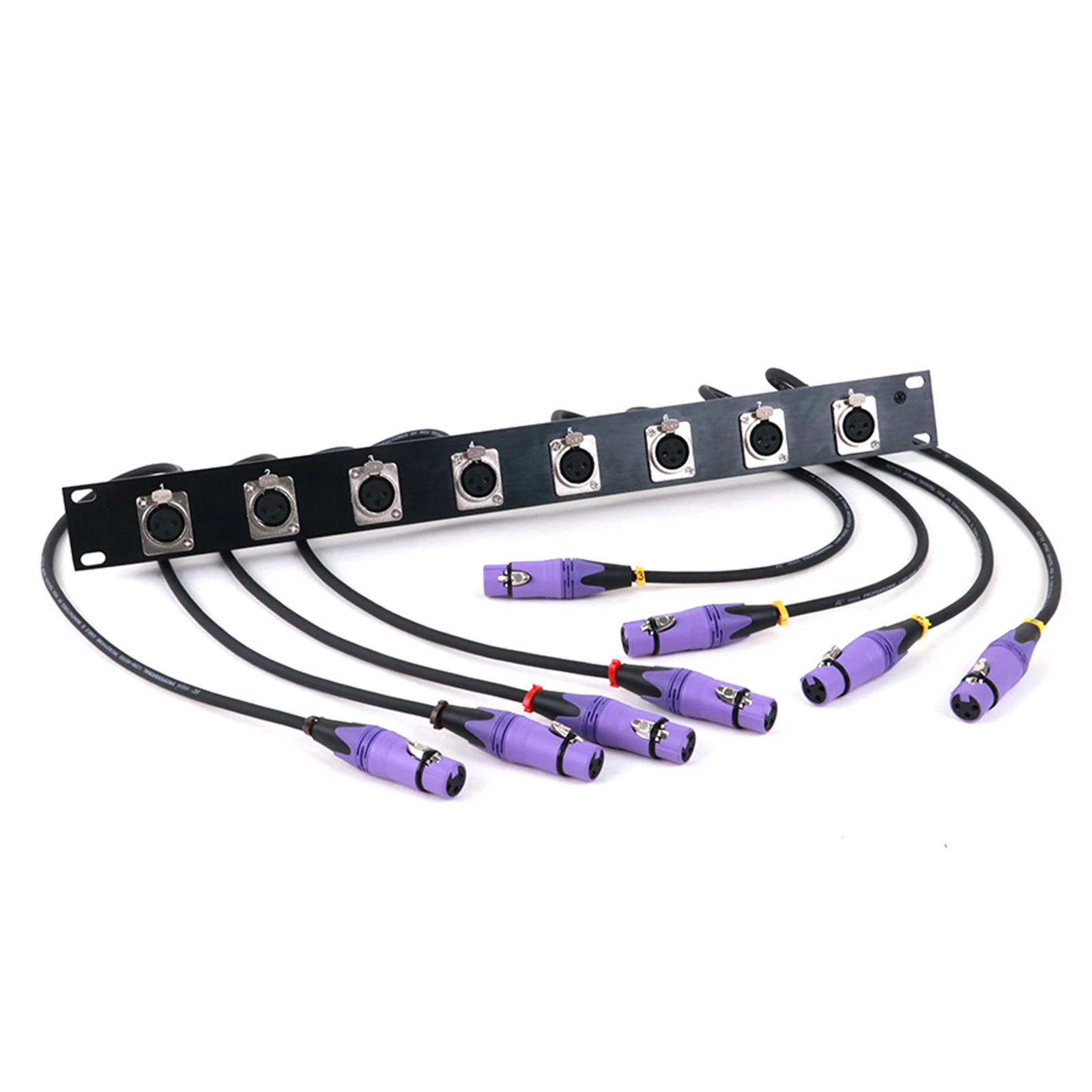 GuerGuo 8 Port/Way/Hole Hinged Patch Panel - 1U 19\