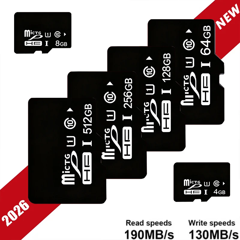 Tarjeta SD de 16g/32g/64g/128g para video 4K Full HD, tarjeta Mini TF, tarjeta de memoria de alta velocidad