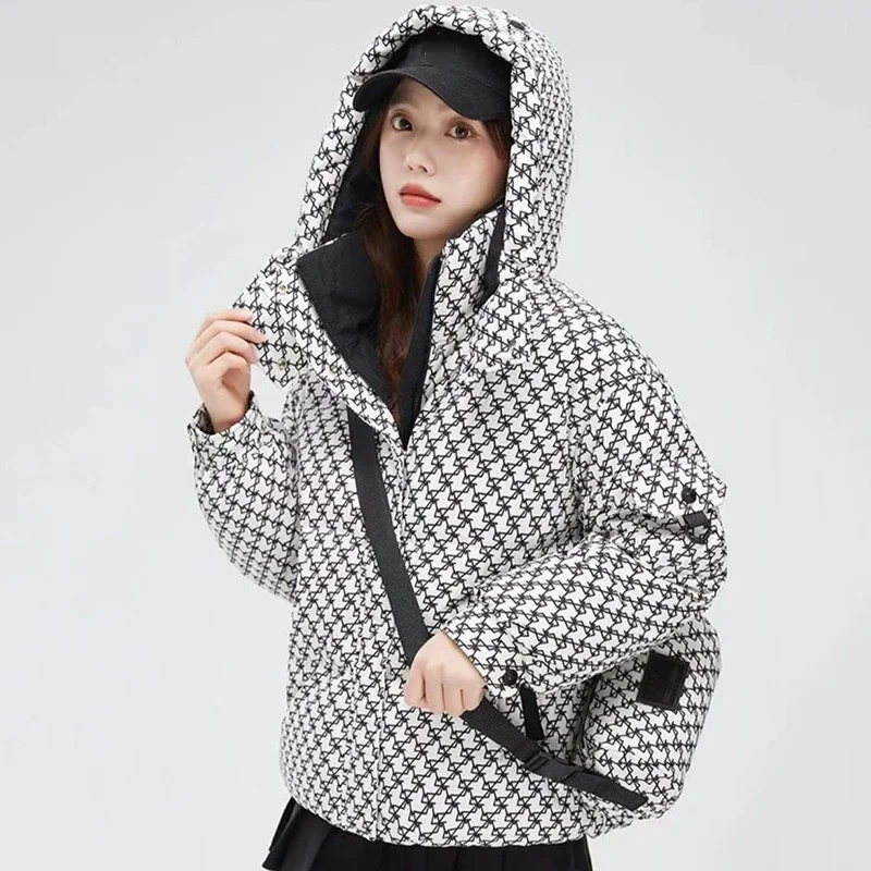 Hooded Parkas Coat Women Winter Jackets Female Puffy Warm Down Cotton coats thicken women outwears padded coat