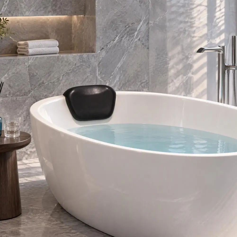 Bath Tub Pillow Ergonomic Bath Pillow for Tub Non-slip Waterproof Bathtub Cushion Head Neck Support Relaxation Pad for Home Spa